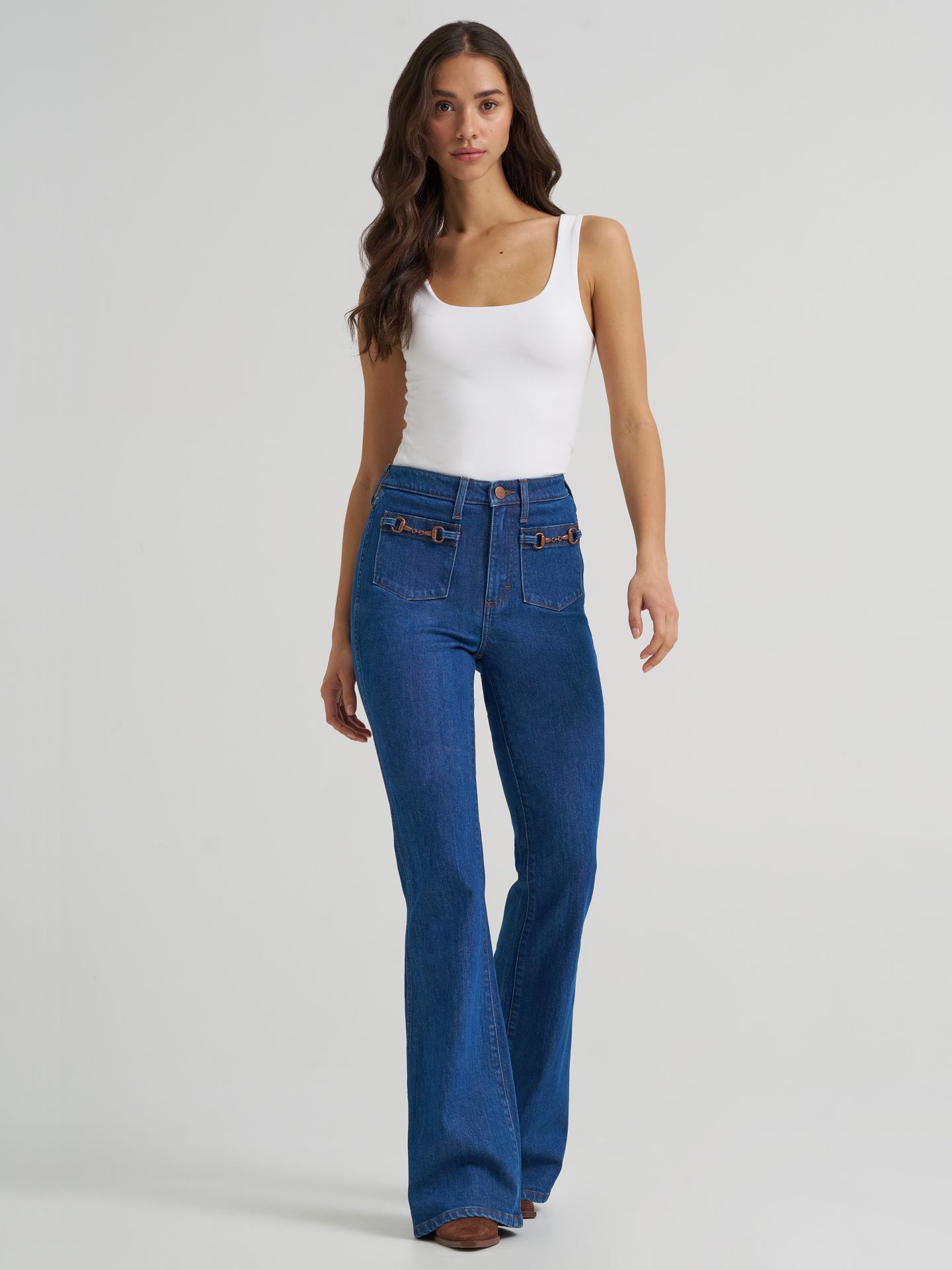 Женские джинсы Wrangler Retro® Bailey Fashion High Rise Flare Jean, цвет: Ellis — фото 2