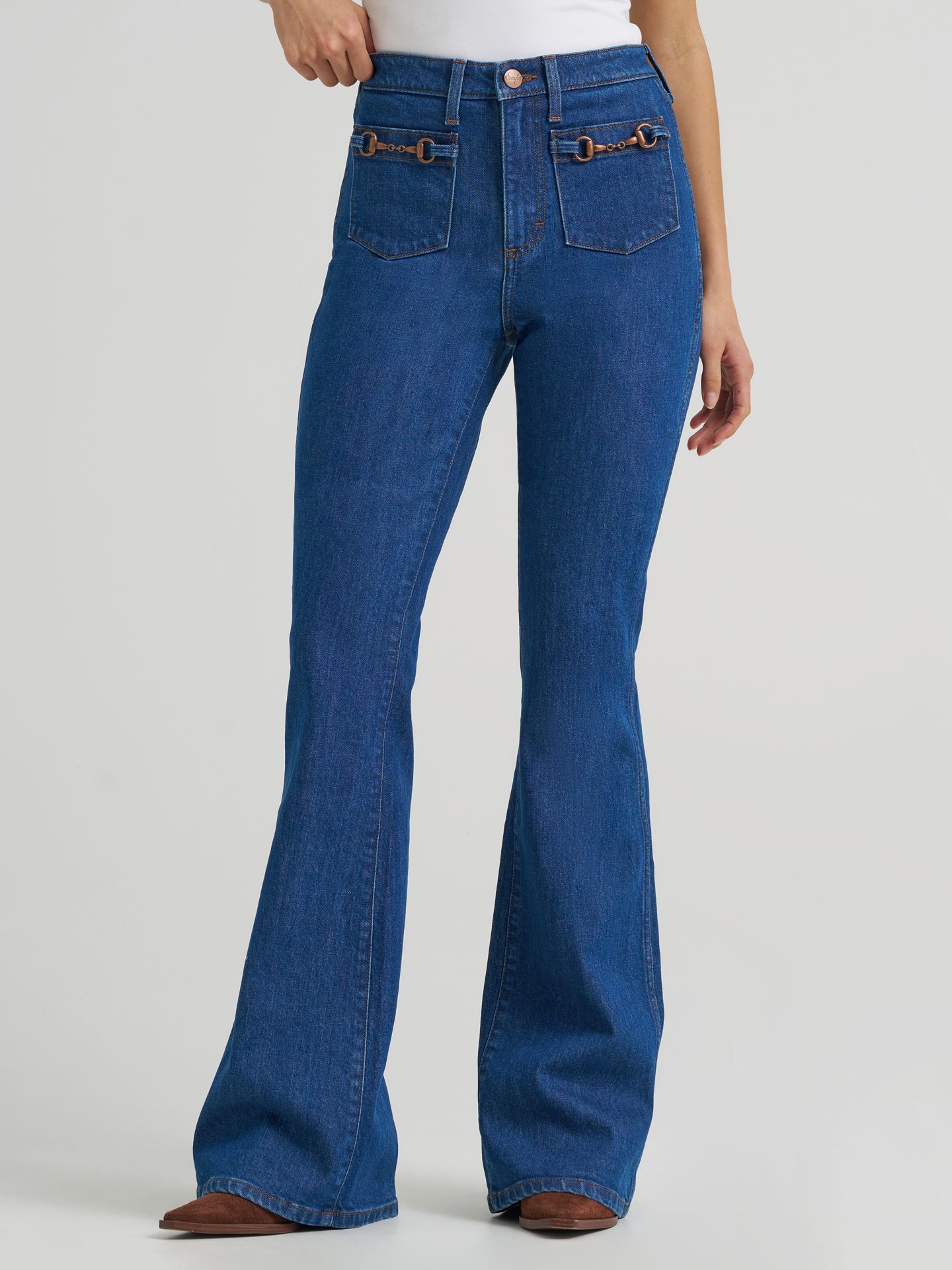Женские джинсы Wrangler Retro® Bailey Fashion High Rise Flare Jean, цвет: Ellis — фото 5