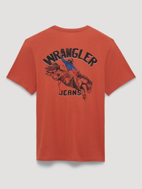 Мужские футболки Wrangler Rodeo Rider Back Graphic T-Shirt