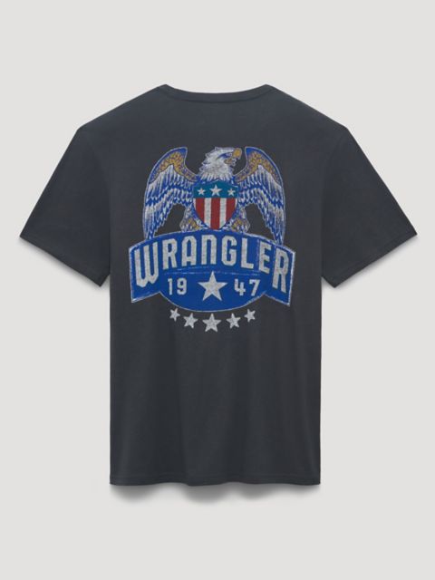 Мужские футболки Wrangler Shield Eagle Back Graphic T-Shirt