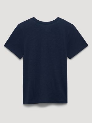 Thundering Horse Reg Fit Graphic Tee in Dark Sapphire