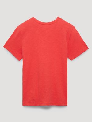 Curly Logo Reg Fit Graphic Tee in Cayenne