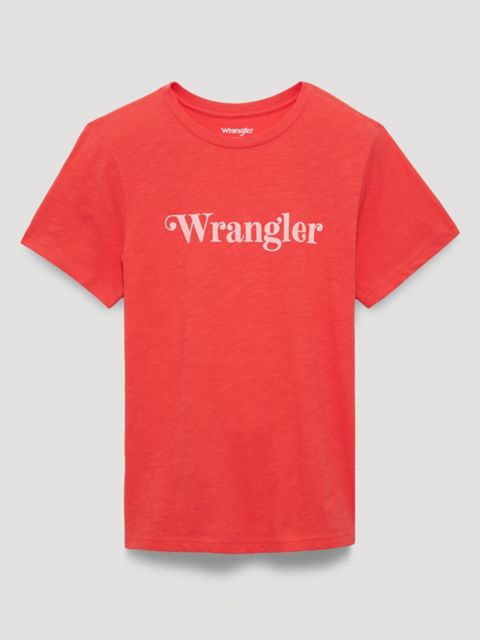 Женские футболки Wrangler Curly Logo Reg Fit Graphic Tee
