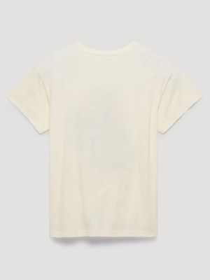 Roan Rider Retro Reg Graphic Tee in Marshmallow
