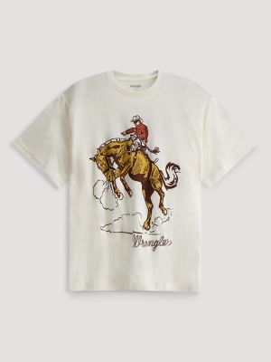 Golden Bronc Girlfriend Dual Graphic Tee from Wrangler - $24.99