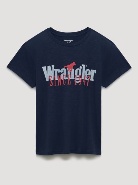 Женские футболки Wrangler Since 1947 Overlap Retro Reg Graphic Tee