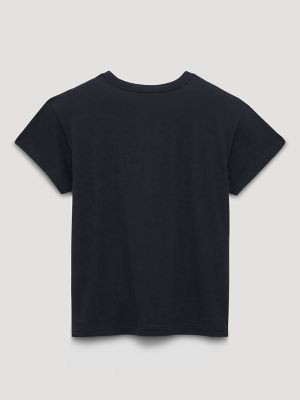 Journey World Tour Retro Reg Graphic Tee in Washed Black