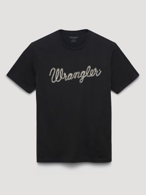 Men's Wrangler&reg; Rope Logo T-Shirt in Jet Black