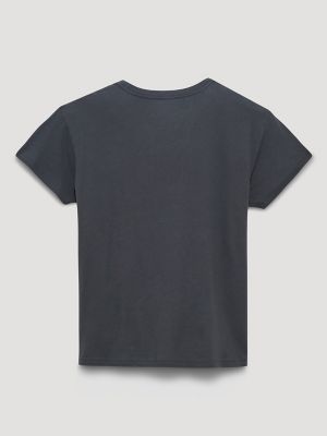 Lainey Wilson Rodeo Nights Retro Reg Graphic Tee in Asphalt