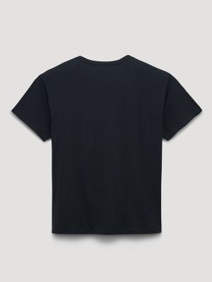 Lainey Wilson Thunderstorm Oversized Graphic Tee in Jet Black
