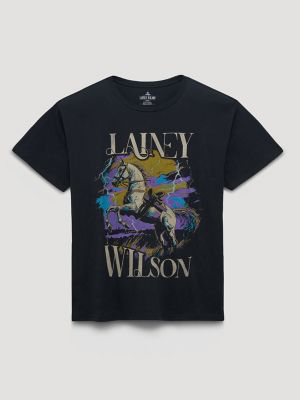 Lainey Wilson Thunderstorm Oversized Graphic Tee from Wrangler - $39.99