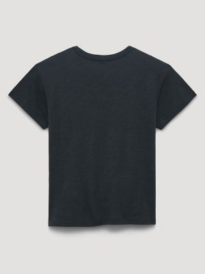 Since 1947 Overlap Retro Reg Graphic Tee in Washed Black