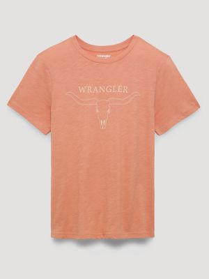 Very Longhorn Reg Fit Graphic Tee in Muted Clay main view