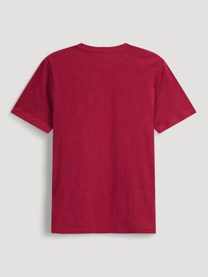 W Shadow Rider Reg Fit Graphic Tee in Pomegranate