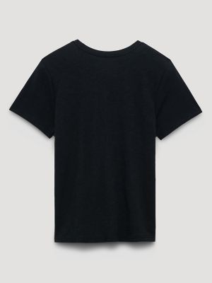 Steer Spirit Reg Fit Graphic Tee in Jet Black