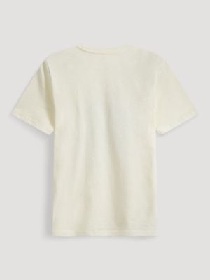 On the Range Reg Fit Graphic Tee in Egret