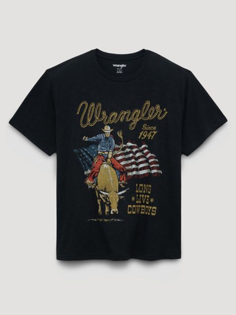 Женские футболки Wrangler Flag Rider Girlfriend Dual Graphic Tee