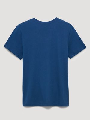 John Denver Trails Reg Fit Graphic Tee in Dark Blue