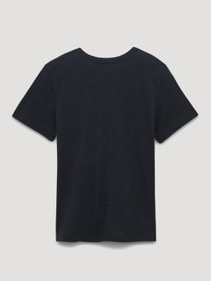 John Denver Red Rocks Reg Fit Graphic Tee in Washed Black