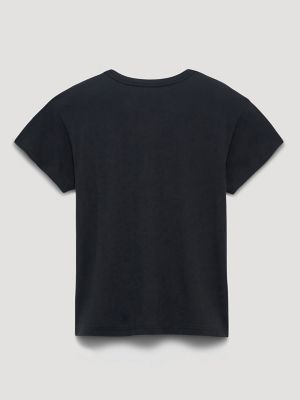 Loretta Lynn Kentucky Girl Retro Reg Graphic Tee in Washed Black