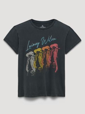 Lainey Wilson Repeater Retro Reg Graphic Tee from Wrangler - $39.99