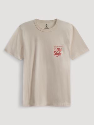 Heilemans Old Style Back Graphic T-Shirt in Whitecap Gray alternative view