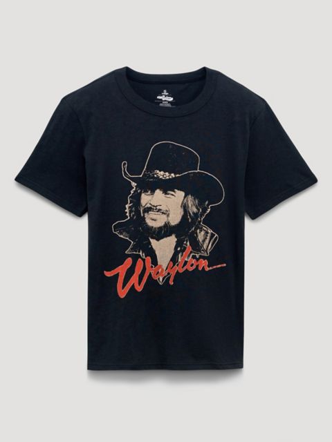 Мужские футболки Wrangler Waylon Jennings 84 Dual Graphic T-Shirt