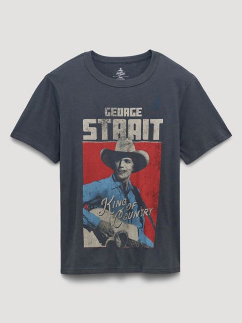 Мужские футболки Wrangler George Strait Young King Graphic T-Shirt