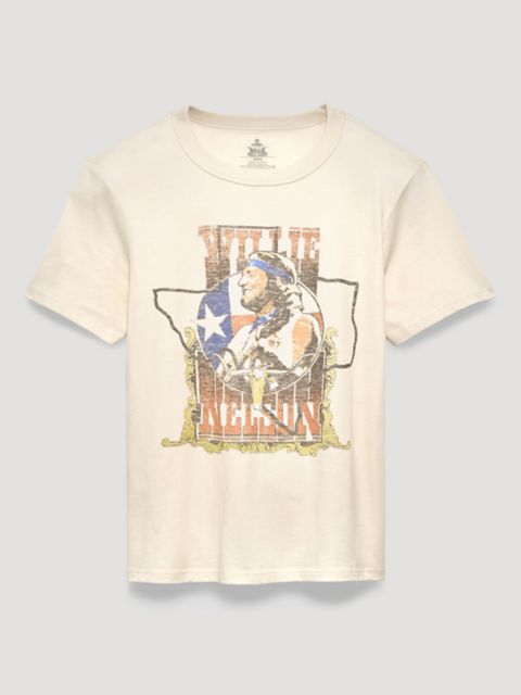 Мужские футболки Wrangler Willie Nelson Longhorn Texas Graphic T-Shirt