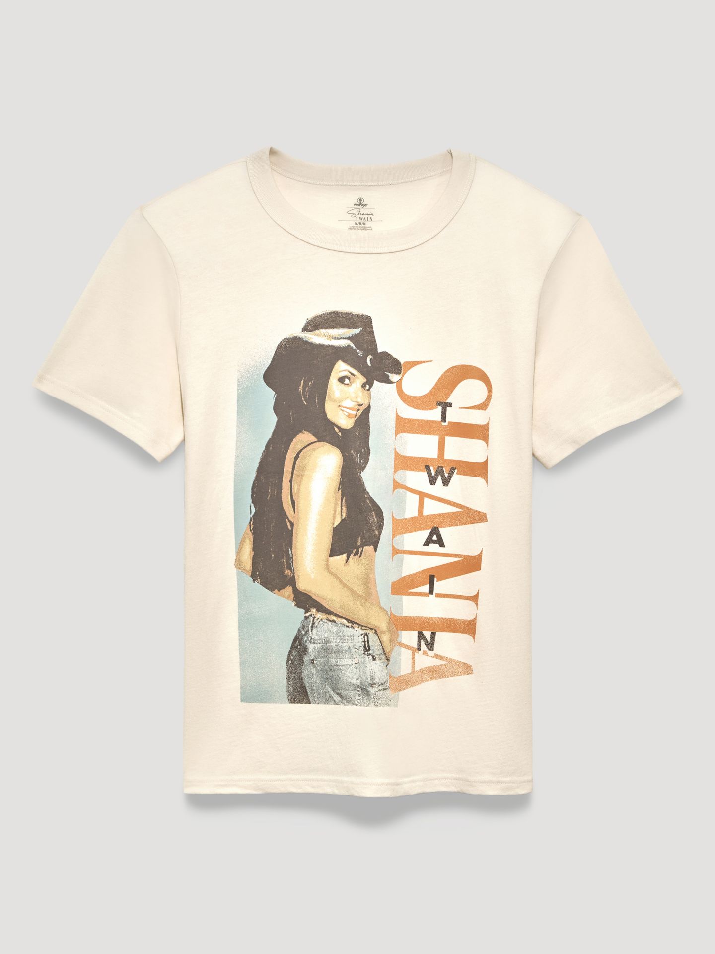 Мужская футболка Wrangler Shania Twain Vertical Graphic, цвет: Зефирный — фото 2