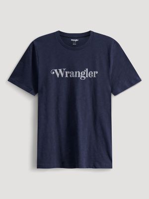 Curly Logo Reg Fit Graphic Tee in Ombre Blue