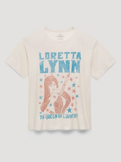 Женские футболки Wrangler Loretta Lynn Queen of Country Oversized Graphic Tee