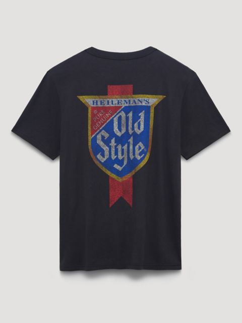 Мужские футболки Wrangler Heileman's Old Style Shield Back Graphic T-Shirt
