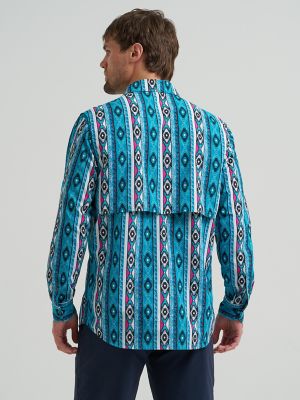 Chaco x Wrangler Checotah Outdoor Performance Shirt in Checotah Bluebird