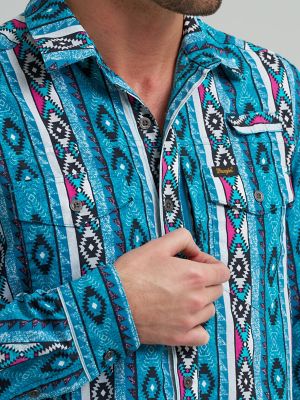 Chaco x Wrangler Checotah Outdoor Performance Shirt in Checotah Bluebird