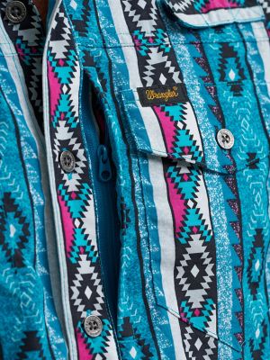 Chaco x Wrangler Checotah Outdoor Performance Shirt in Checotah Bluebird