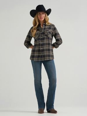 Women's Wrangler Retro&reg; Essential Flannel Snap Shirt