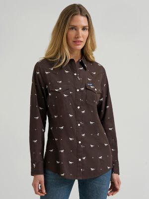Women's Wrangler Olivia Western Slim Snap Shirt