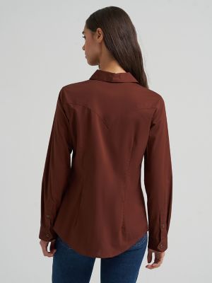 Women's Wrangler Sierra Western Slim Snap Shirt