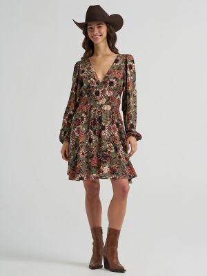 Women's Wrangler Floral Smocked Dress