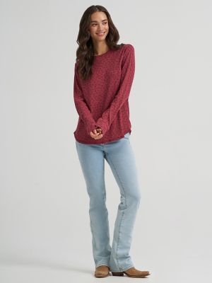 Women's Wrangler Printed Thermal Top