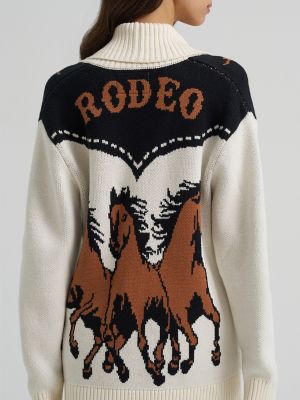 Women's Wrangler Montana Cardigan in Three Horses alternative view 2