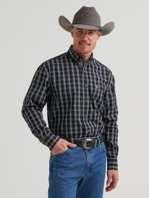 Wrangler® George Strait™ Long Sleeve Button Down One Pocket Shirt