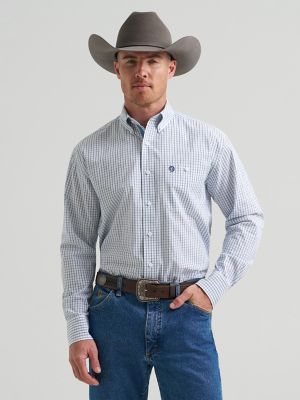 Wrangler® George Strait™ Long Sleeve Button Down One Pocket Shirt