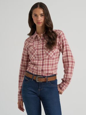 Women's Wrangler Retro® Essential Flannel Snap Shirt