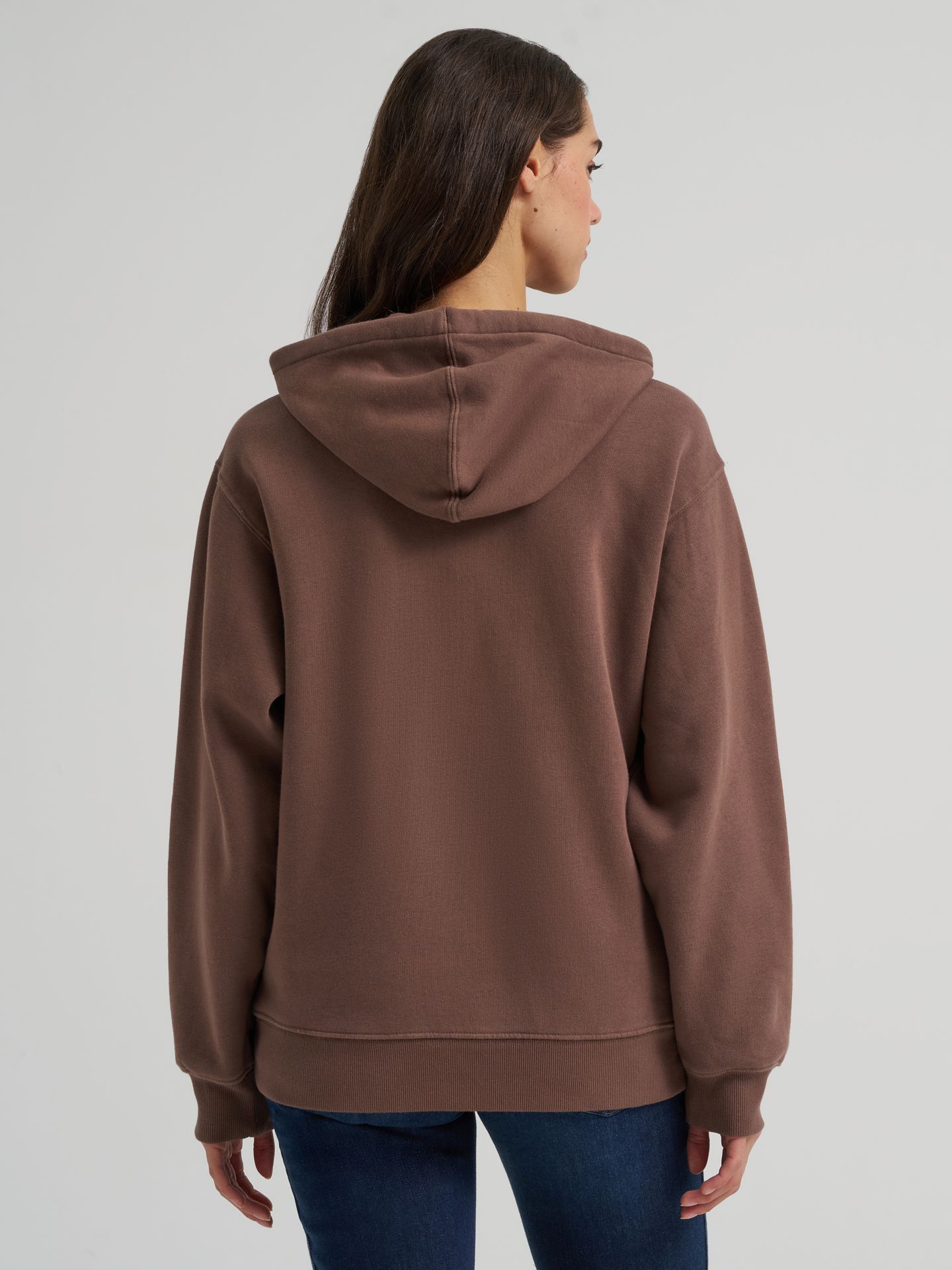 Женское худи Wrangler Wide Open Spaces Logo, цвет: Какао — фото 3