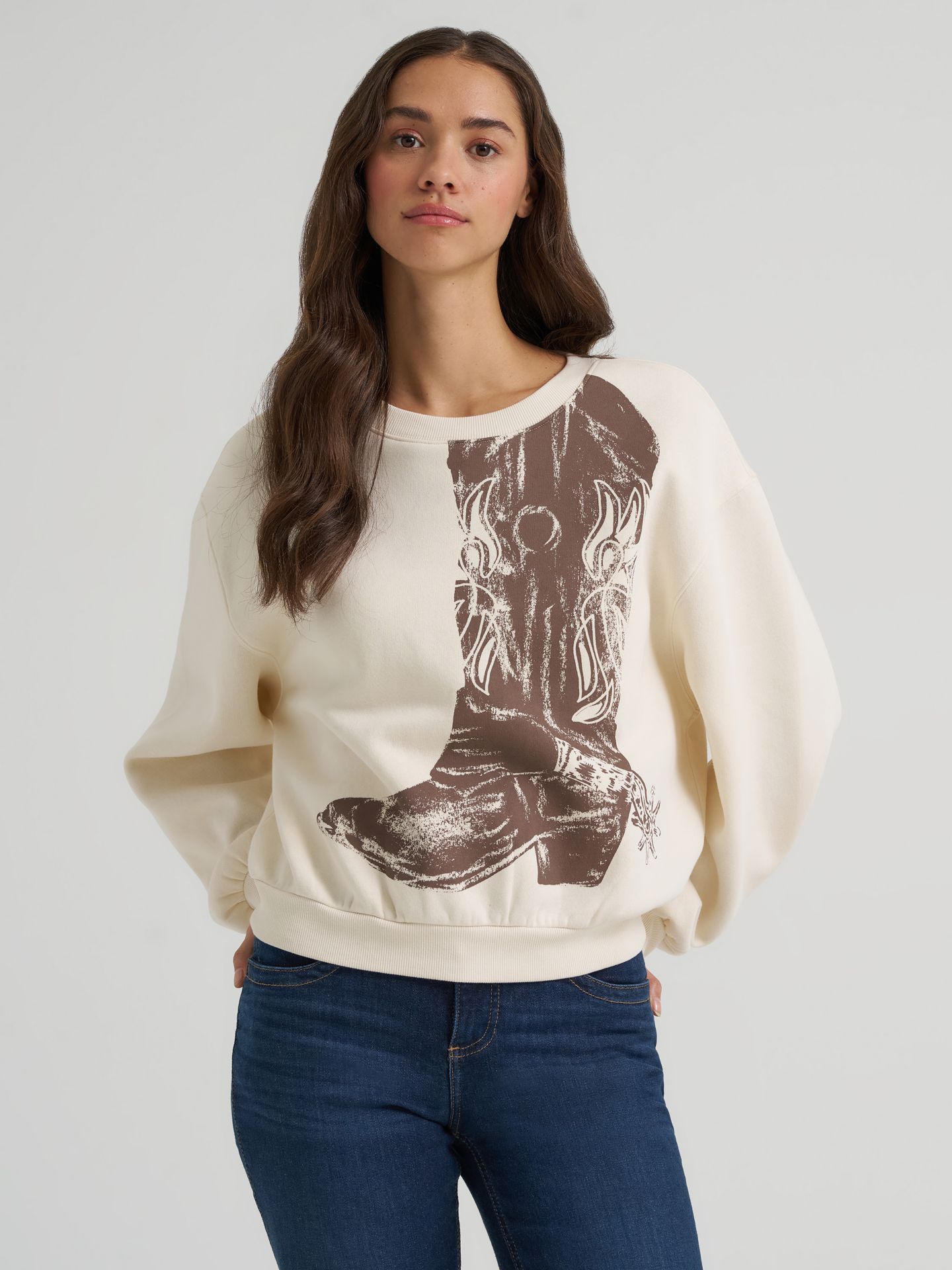 Женские ботинки Wrangler Boot Graphic Pullover, цвет: Кремовый — фото 1