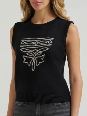Women&rsquo;s Wrangler Western Stitch Sweater Vest