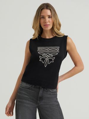 Women&rsquo;s Wrangler Western Stitch Sweater Vest