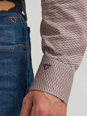 Men's Cody Johnson One Pocket Button Down Shirt in Waterline Speckle